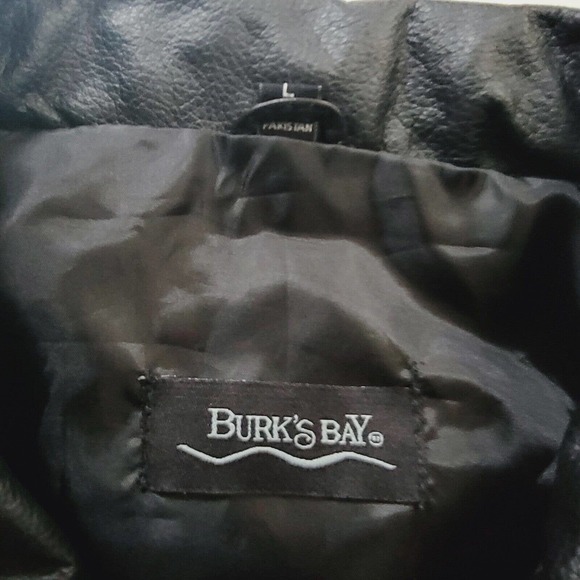 BURKS BAY NRA/NATIONAL RIFLE ASSOCIATION BLACK LEATHER JACKET LARGE - Picture 5 of 7